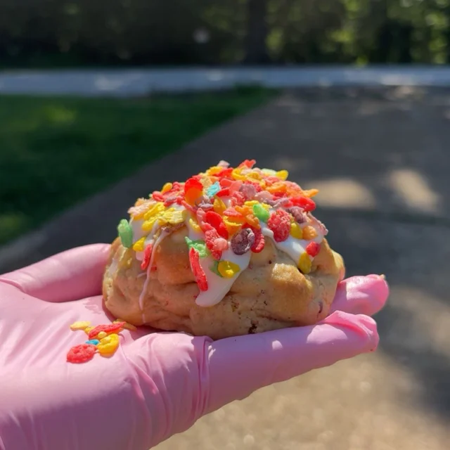 Chunky Fruity Pebbles Cookie